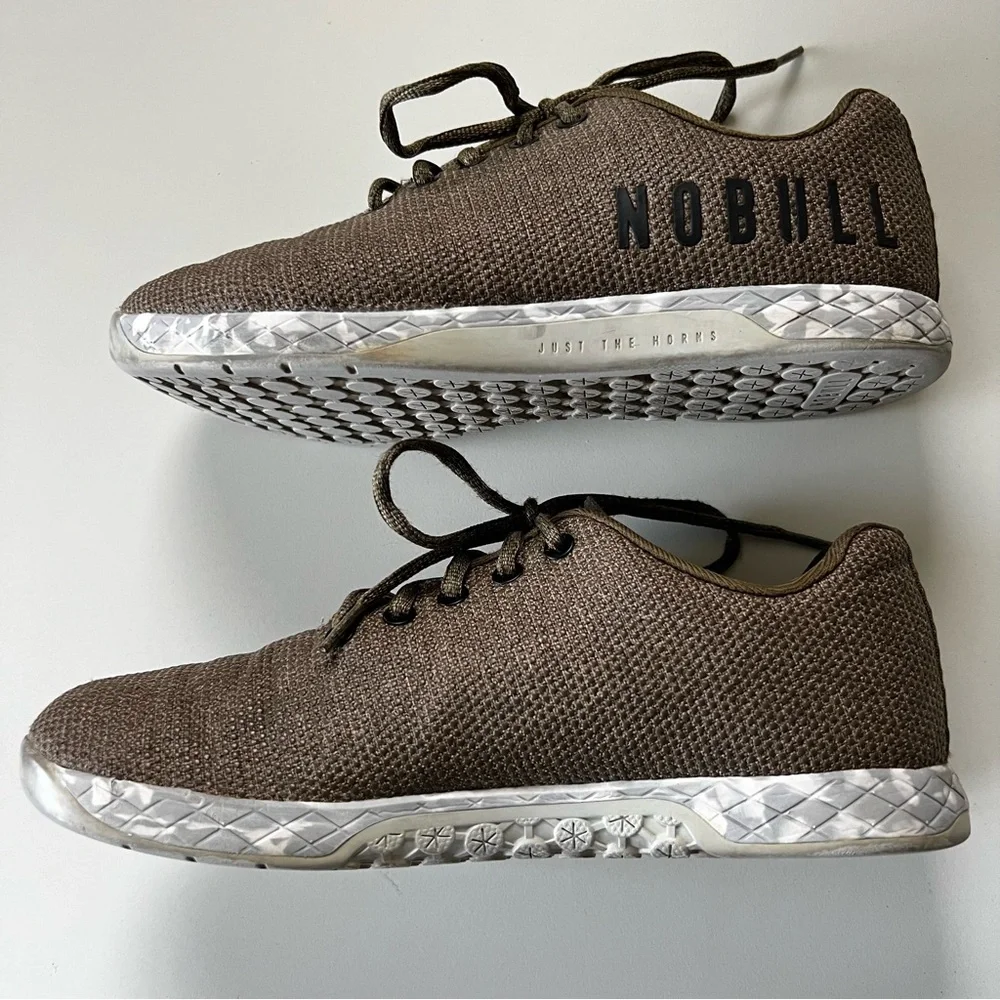 No Bull Olive Heather Trainer Unisex Sneaker Mens 8.5 Womens 10 - Picture 3 of 8